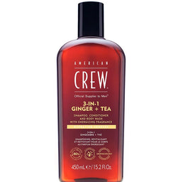 American Crew 3-in-1 Ginger + Tea szampon odżywka i żel do mycia ciała 450ml