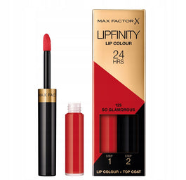 Max Factor Lipfinity Lip Colour dwufazowa pomadka w płynie o długotrwałym efekcie 125 So Glamorous