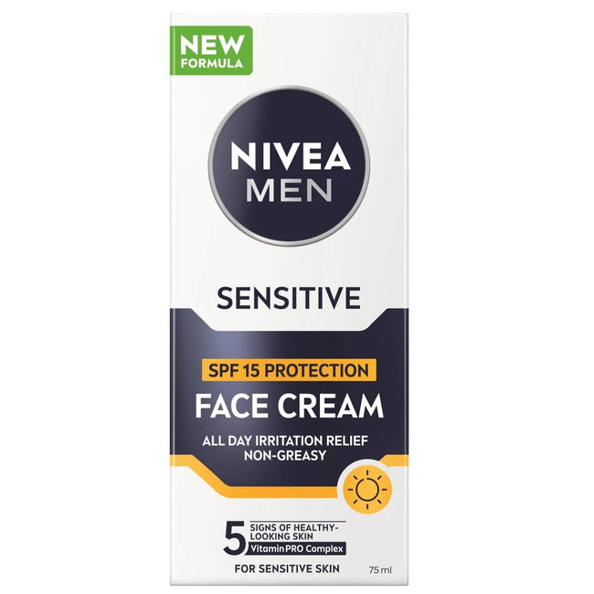 Nivea Men Sensitive ochronny krem do twarzy SPF15 75ml