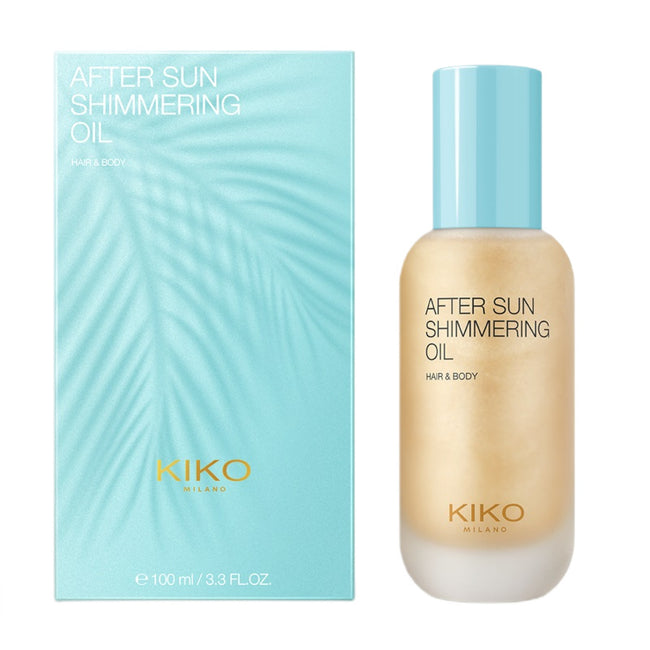 KIKO Milano After Sun Shimmering Oil nawilżający i rozświetlający olejek do ciała i włosów 100ml