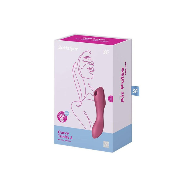 Satisfyer Curvy Trinity 3 stymulator łechtaczki z wibracjami Red