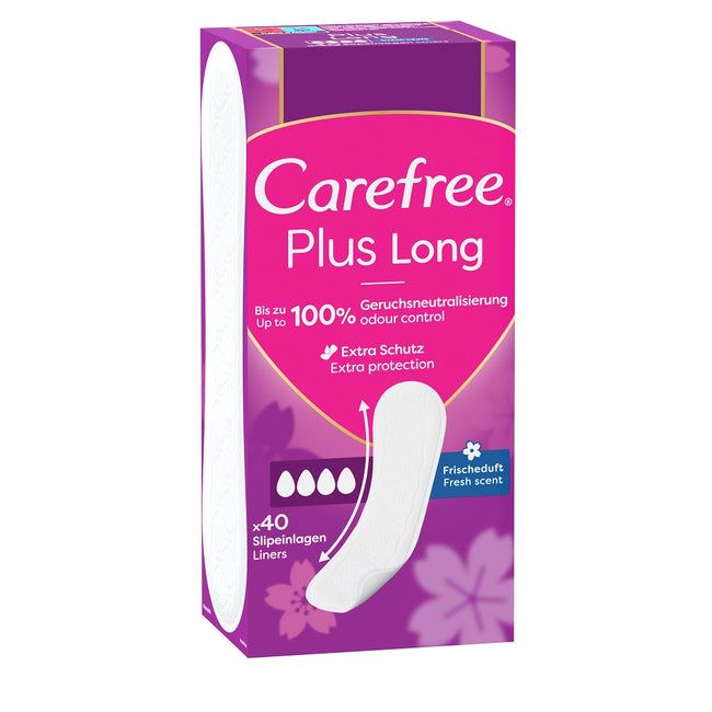 Carefree Plus Long wkładki higieniczne Fresh Scent 40szt.