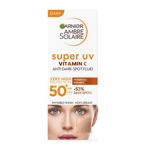 Garnier Ambre Solaire Super UV Vitamin C fluid ochronny przeciw przebarwieniom z witaminą C SPF50+ 40ml