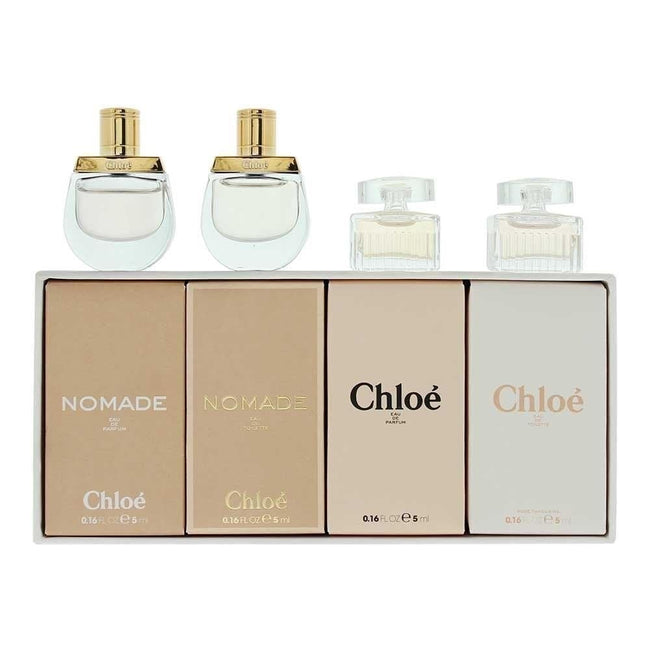 Chloe Les Parfums zestaw Chloe woda perfumowana 5ml + Nomade woda perfumowana 5ml + Nomade woda toaletowa 5ml + Rose Tangerine woda toaletowa 5ml