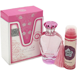 Ard al Zaafaran Turab Al Dhahab Amazing Rose zestaw woda perfumowana spray 100ml + dezodorant spray 50ml