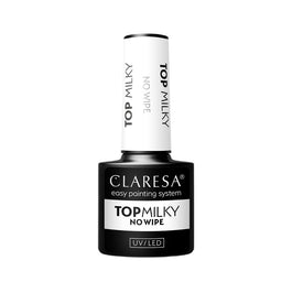 Claresa Top MIlky No Wipe mleczny top hybrydowy 5g