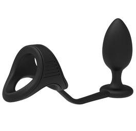 Dream Toys RamRod Cockstrap with Anal Plug korek analny z pierścieniem erekcyjnym