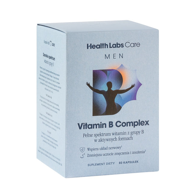 HealthLabs Vitamin B Complex suplement diety dla mężczyzn 60 kapsułek