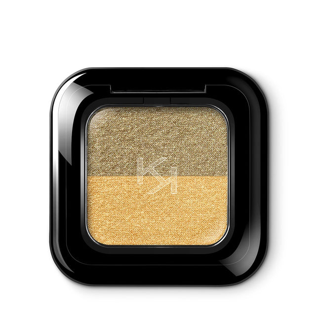 KIKO Milano Bright Duo Eyeshadow podwójny cień do powiek 05 Cool Gold/Daring Gold 2.5g