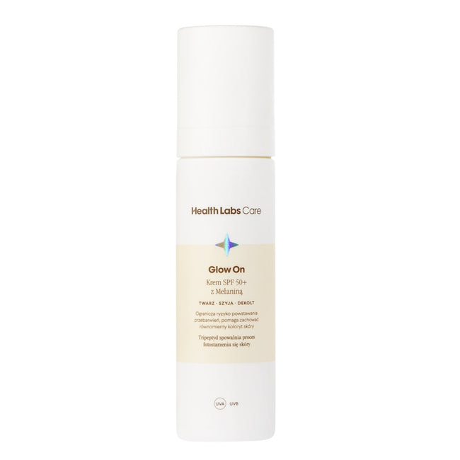 HealthLabs Glow On krem SPF50+ z melaniną 50ml