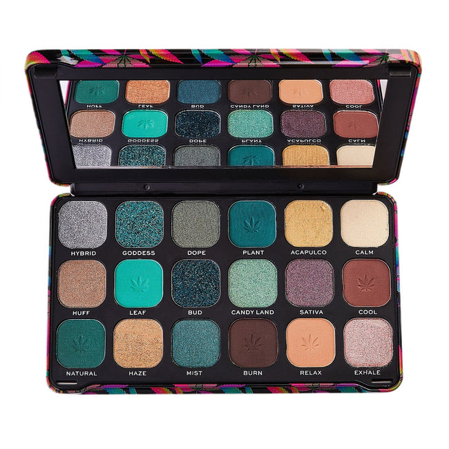 Makeup Revolution Forever Flawless Good Vibes Eyeshadow Palette paleta cieni do powiek Chilled 19.8g