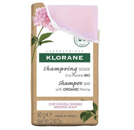 Klorane Shampoo Bar szampon w kostce z organiczną piwonią 80g