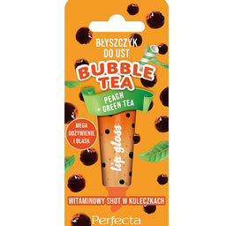 Perfecta Bubble Tea błyszczyk do ust Peach + Green Tea 10g