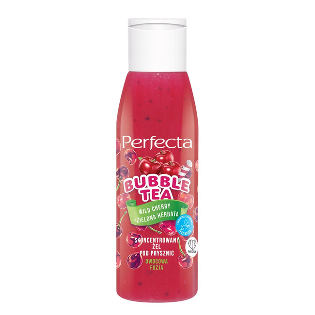 Perfecta Bubble Tea skoncentrowany żel pod prysznic Wild Cherry + Zielona Herbata 100ml