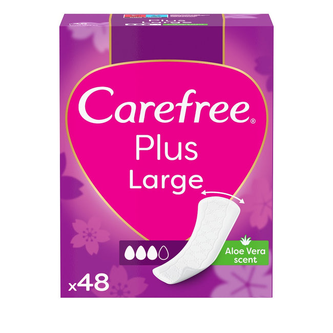 Carefree Plus Large wkładki higieniczne Aloe Vera Scent 48szt.