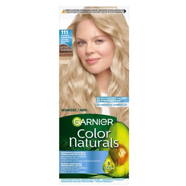 Garnier Color Naturals odżywcza farba do włosów 111 Superjasny Popielaty Blond