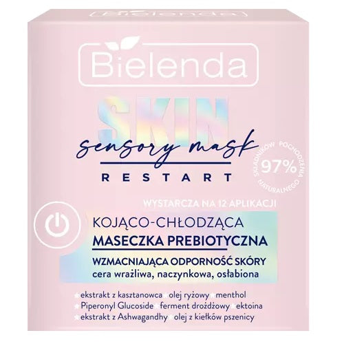 Bielenda Skin Restart Sensory Mask kojąco-chłodząca maseczka prebiotyczna 50ml