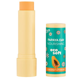 ECOSOFT Lippy Day kokosowy krem do ust Papaya 4.8g