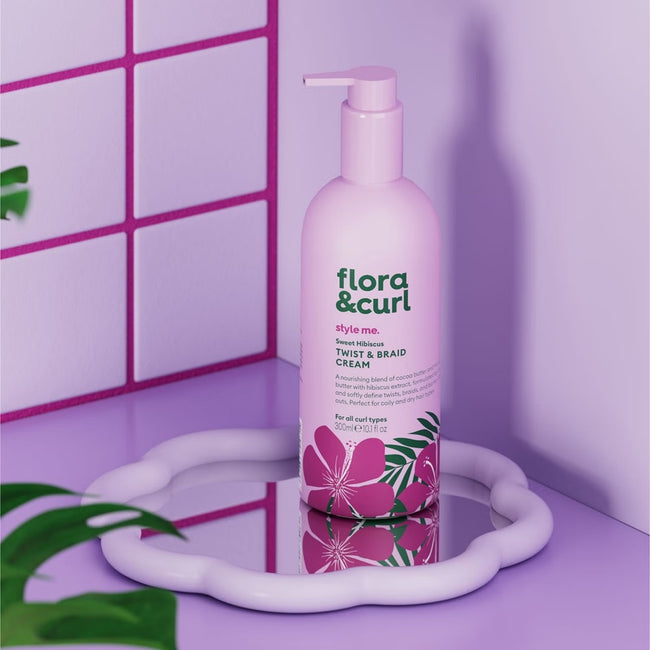 Flora & Curl Sweet Hibiscus Twist & Braid Cream krem definiujący loki 300ml