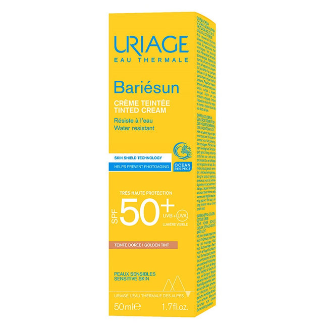 URIAGE Bariesun Tinted Cream przeciwsłoneczny krem tonujący SPF50+ Złoty 50ml