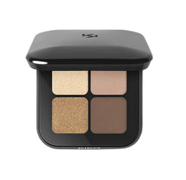 KIKO Milano Bright Quartet Eyeshadow Palette paleta czterech cieni do powiek 01 Warm Neutral Tones 3.5g