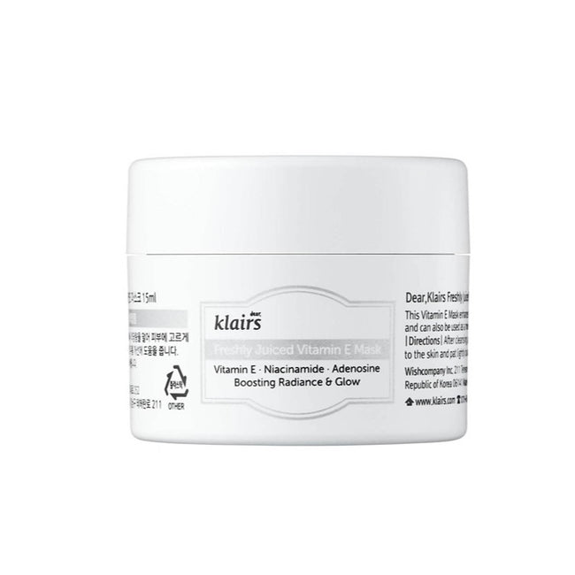 Klairs Freshly Juiced Vitamin E Mask maska wielofunkcyjna na bazie witaminy E 15ml