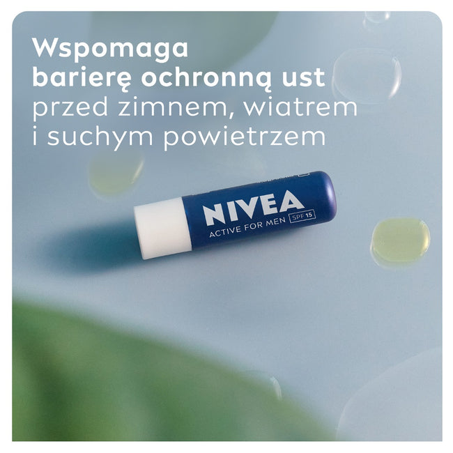 Nivea Men Active pielęgnująca pomadka do ust SPF15 4.8g