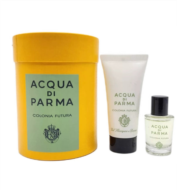 Acqua di Parma Colonia Futura zestaw miniatura wody kolońskiej 5ml + żel pod prysznic 20ml