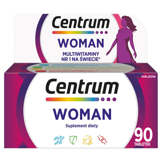 Centrum Woman multiwitaminy dla kobiet suplement diety 90 tabletek