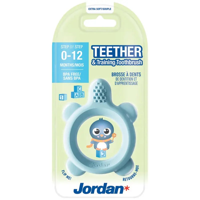 Jordan Teether & Training Toothbrush gryzak i szczoteczka treningowa 0-12m