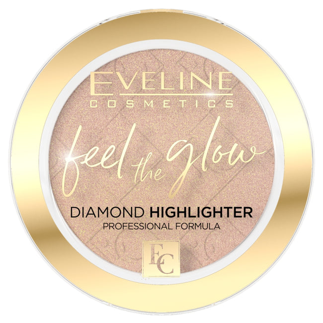 Eveline Cosmetics Feel the Glow rozświetlacz w kamieniu 02 Beach Glow 4.2g