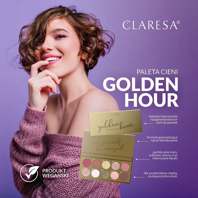 Claresa Paleta cieni do powiek Golden Hour 12g