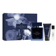 Narciso Rodriguez For Him Bleu Noir zestaw woda perfumowana spray 100ml + żel pod prysznic 50ml + woda perfumowana spray 10ml