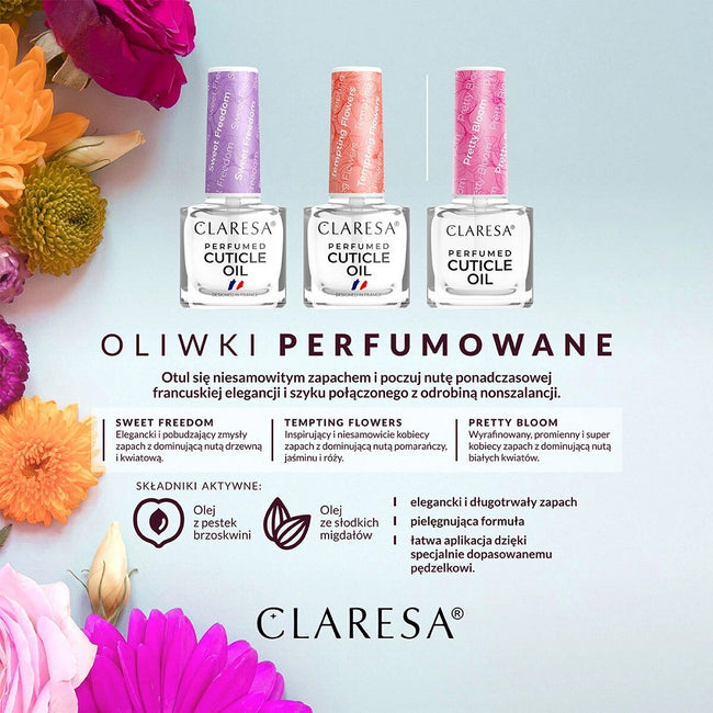 Claresa Perfumed Cuticle Oil perfumowana oliwka do skórek Pretty Bloom 5ml