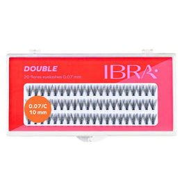 Ibra Kępki sztucznych rzęs Double Knot-Free 20 D-10mm 60szt