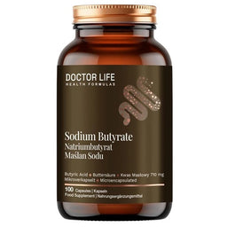 Doctor Life Maślan Sodu 1000mg suplement diety 100 kapsułek