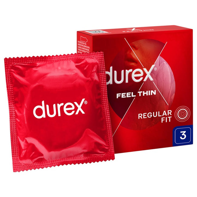 Durex Feel Thin Classic cienkie prezerwatywy lateksowe 3szt