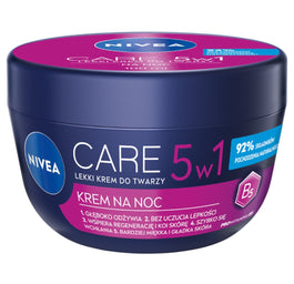 Nivea Care 5w1 lekki krem do twarzy na noc 100ml