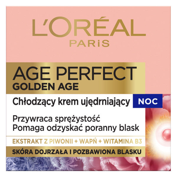 L'Oreal Paris Age Perfect Golden Age chłodzący krem ujędrniający na noc 50ml