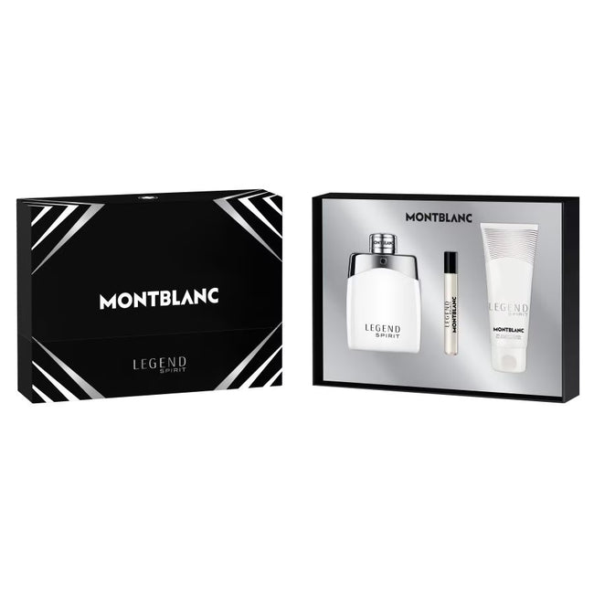 Mont Blanc Legend Spirit Pour Homme zestaw woda toaletowa spray 100ml + miniatura wody toaletowej 7.5ml + żel pod prysznic 100ml