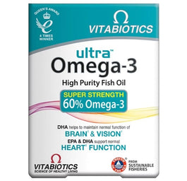 Vitabiotics Ultra Omega-3 High Purity Fish Oils suplement diety 60 kapsułek