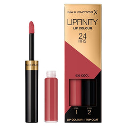 Max Factor Lipfinity Lip Colour dwufazowa pomadka w płynie o długotrwałym efekcie 030 Cool