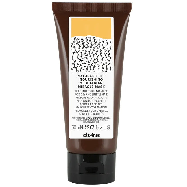 Davines Naturaltech Nourishing Vegetarian Miracle Mask odżywcza maska do włosów suchych i osłabionych 60ml