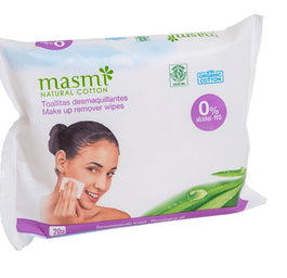 Masmi Natural Cotton wilgotne chusteczki do demakijażu 20szt