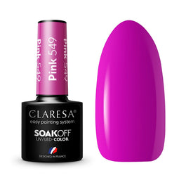 Claresa Soak Off UV/LED Pink lakier hybrydowy 549 5g