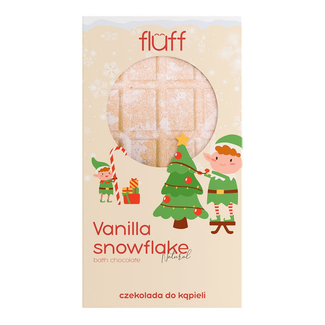 Fluff Bath Chocolate czekolada do kąpieli Vanilla Snowflake 160g