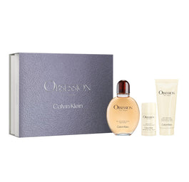 Calvin Klein Obsession for Men zestaw woda toaletowa spray 125ml + balsam po goleniu 100ml + dezodorant sztyft 75ml