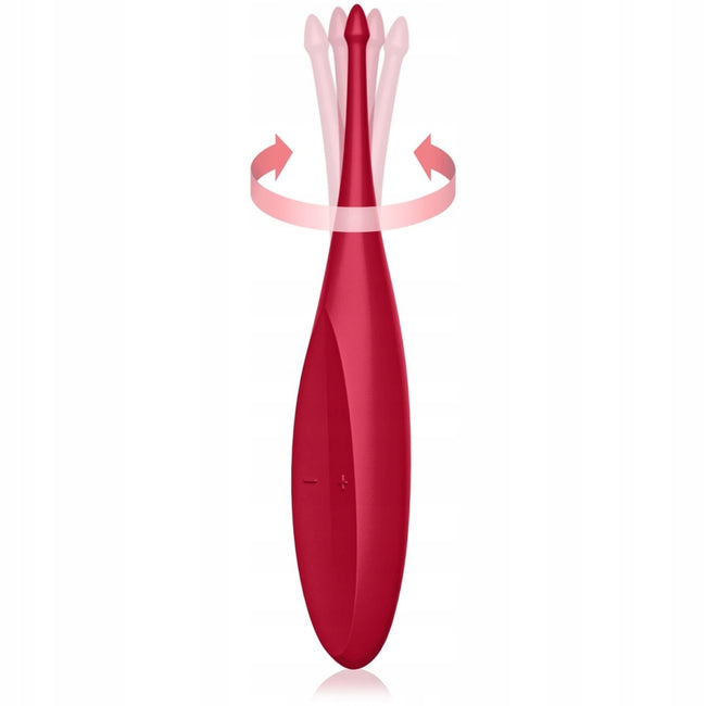 Satisfyer Twirling Fun wibrator Poppy Red