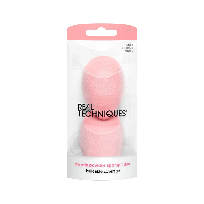 Real Techniques Miracle Powder Sponge Duo zestaw gąbek do makijażu 2szt