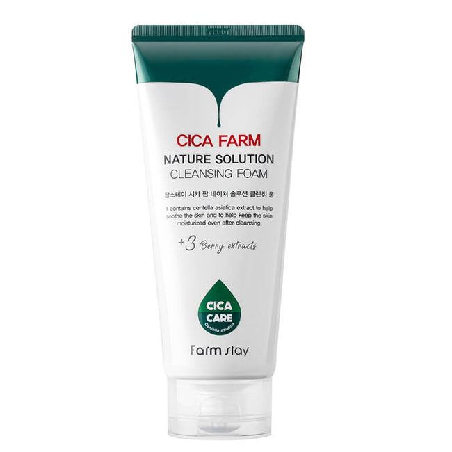 FarmStay Cica Farm Nature Solution Foam Cleanser pianka do mycia twarzy 180ml